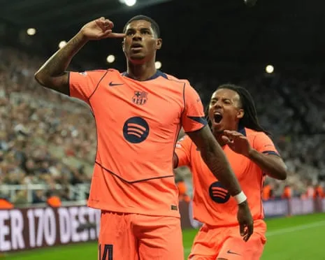 Forward disrupts the Magpies' important night and claims: ‘I am improving at Barcelona’