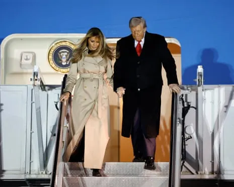 The US President Set to Meet the King while Demonstrators Gather in London and Windsor
