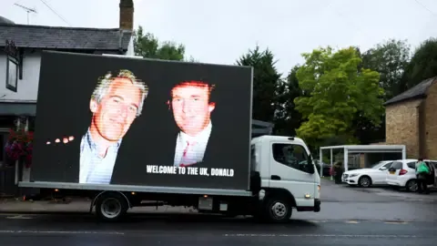 Four Arrests Made Following Trump and Epstein Pictures Projected on Royal Castle
